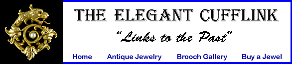 The Elegant Cufflink, your Edwardian enamel brooch experts. (J9413)