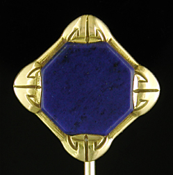 Brassler Medieval lapis lazuli stickpin. (J9519)