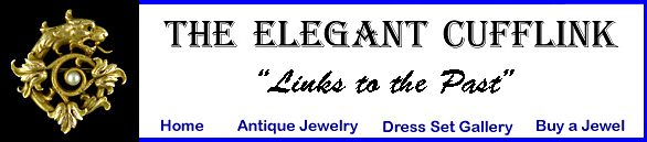 The Elegant Cufflink, the onyx and pearl dress set experts. (J9339)
