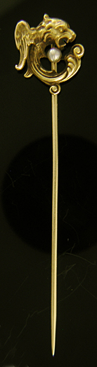 Alling & Co. dragon and pearl stickpin. (J9081)
