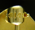 Close-up of maker's mark. (J9398))
