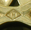 Art Deco sapphire cufflinks. (J9173)