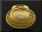 Art Nouveau cufflinks crafted in 14kt gold. (J7486)