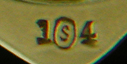 Close-up of George O. Street maker's mark. (J8835)