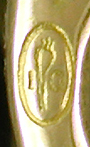 Close-up of Barry & co. maker's mark. (J9380)