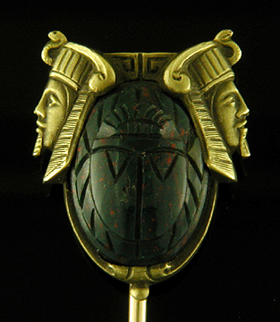 Hans Brassler Egyptian Revival stickpin.