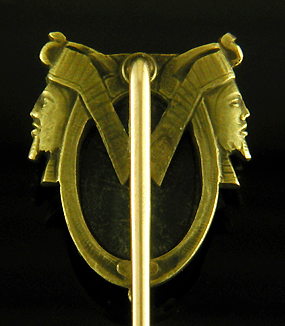 Hans Brassler Egyptian Revival stickpin. (J9136)