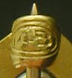 Close-up of the Brassler Company maker's mark. (J9392)