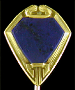 Hans Brassler lapis lazuli stickpin. (SP9498)
