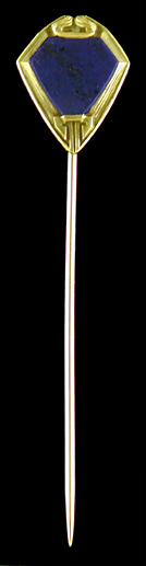 Hans Brassler lapis lazuli stickpin. (SP9498)