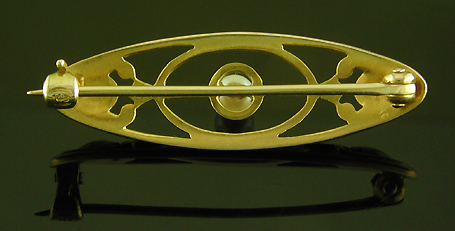 Hans Brassler pearl brooch. (BR9387)