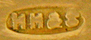 British 'LE' monogram cufflinks. (J7397)