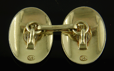 Carrington diamond and pinstripe cufflinks. (J8816) 