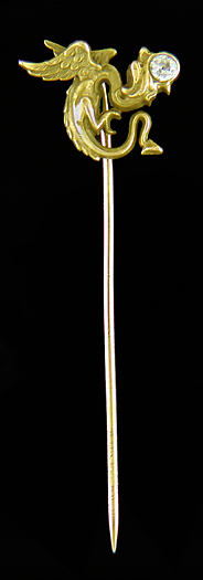 Carrington dragon with diamond stickpin. (J9439)