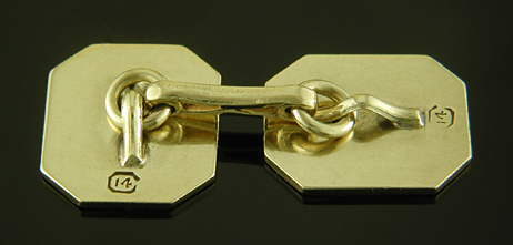 Carrington pinstripe cufflinks. (J9351)