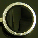 Carrington onyx and platinum cufflinks. (J9287)