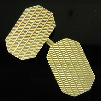 Elegant Carrington pinstripe cufflinks. (J7483)