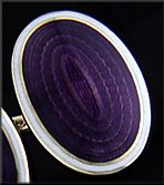 Carrington purple enamel cufflinks. (J8828)