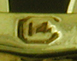 Close-up of Carrington maker's mark. (J9034)