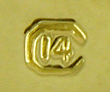 Close-up of Carrington maker's mark. (J9034)