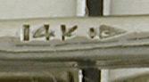 Close-up of Carter, Gough maker's mark. (J9310)