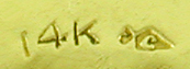 Close-up of Carter, Gough maker's mark. (J9334)