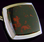 Carter, Gough Art Deco bloodstone cufflinks. (CL9613)
