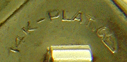 Close-up of Carter, Gough maker's mark. (J8731)