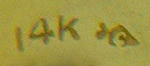 Close-up of Carter, Gough maker's mark. (J9217)
