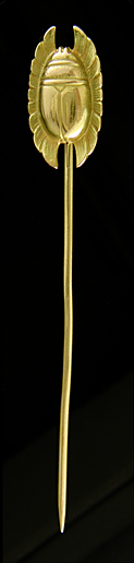 Carter, Howe winged scarab stickpin. (J9294)