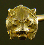 Carter, Howe regal lion and leopard cufflinks. (J9158)