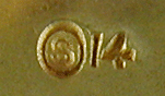 Close-up of George O. Street maker's mark. (J8755)