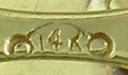 Close up of Clark, Day maker's mark. (J9153)