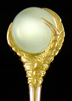 Moonstone and claw stickpin. (SP9499)