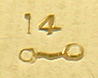 Close-up of precious metal mark and Day, Clark maker's mark. (J9218)