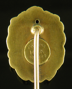Fierce lion stickpin. (J9216)