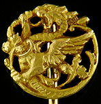 French Art Nouveau dragon stickpin. (J9485)