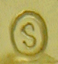 Close-up George Street maker's mark. (J9393)