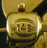 Close-up of maker's mark of The Brassler Company. (J9140)