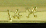 Close up of Wm. Huger & Co. maker's mark.