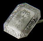 Antique platinum and diamond cufflinks. (J8696)
