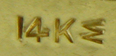 Close-up of JR Woods maker's mark. (J9200)