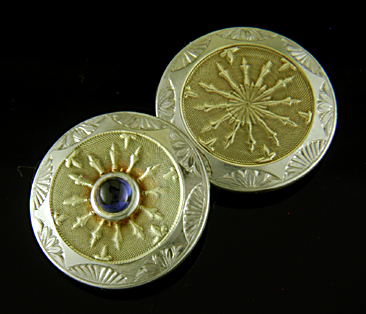 Keller Egyptian Revival cufflinks. (J9238)