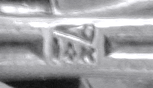 Close up of maker's mark of Kohn and Company. (J8455)