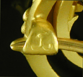 Close-up of Krementz maker's mark. (BR9657)