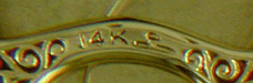 Close-up of Larter& Sons' hallmark. (J7449)
