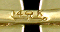Close-up of Larter & Sons' maker's mark. (J8980)