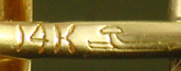 Close up of maker's mark of Larter & Sons (J9533)