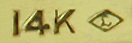 Close-up of Lebolt & Co. maker's mark. (J9364)
