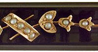 Victorian lily of the valley brooch. (BR9587)